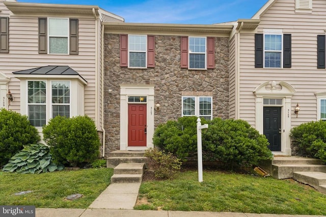 3107 Alliance Ct, Fredericksburg, VA 22408 - view of property with stone siding