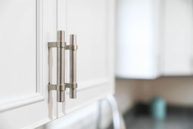 room details with white cabinets