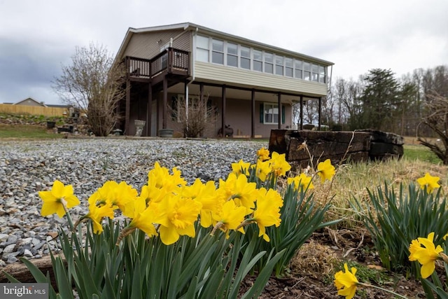 145 Colwood Dr, Rileyville, VA 22650 - rear view of property featuring a wooden deck