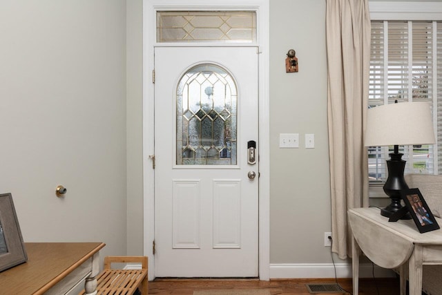 21 Spring View Dr, Staunton, VA 24401 - entrance foyer with wood finished floors and baseboards