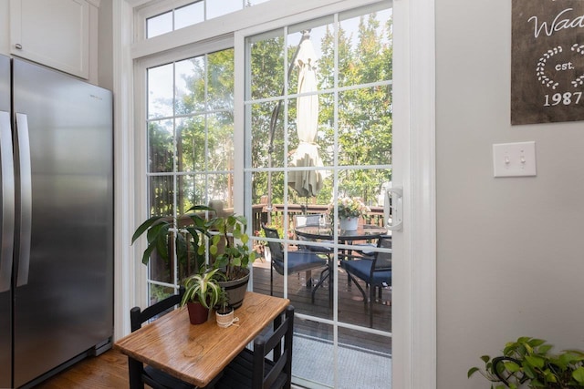 21 Spring View Dr, Staunton, VA 24401 - doorway to outside with wood finished floors