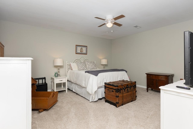 21 Spring View Dr, Staunton, VA 24401 - bedroom with light carpet and a ceiling fan