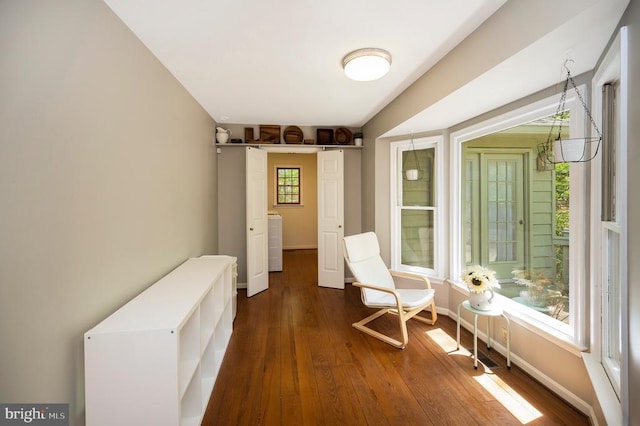 302 Gold Valley Rd, Locust Grove, VA 22508 - living area with dark wood-style floors and baseboards