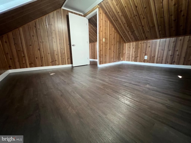9872 Red Hill Rd, Spotsylvania, VA 22553 - bonus room with lofted ceiling, wood finished floors, and wooden walls