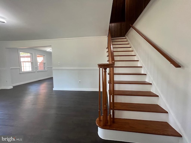 9872 Red Hill Rd, Spotsylvania, VA 22553 - staircase with wood finished floors and baseboards