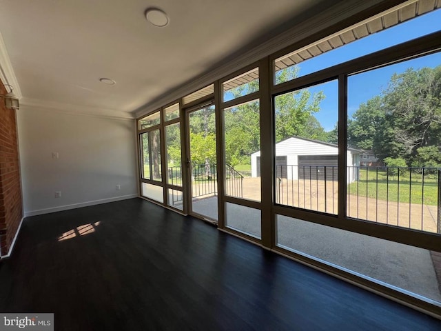 9872 Red Hill Rd, Spotsylvania, VA 22553 - empty room featuring ornamental molding and dark wood-style flooring