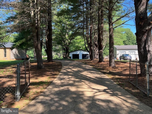 9872 Red Hill Rd, Spotsylvania, VA 22553 - view of asphalt driveway featuring a gated entry