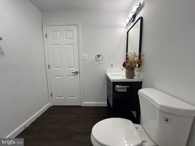 9872 Red Hill Rd, Spotsylvania, VA 22553 - half bath with vanity and wood finished floors