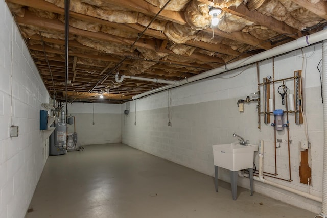 871 Kent Rd, Waynesboro, VA 22980 - unfinished below grade area featuring gas water heater and a heating unit