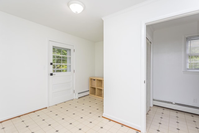 871 Kent Rd, Waynesboro, VA 22980 - entrance foyer with a baseboard radiator and light floors