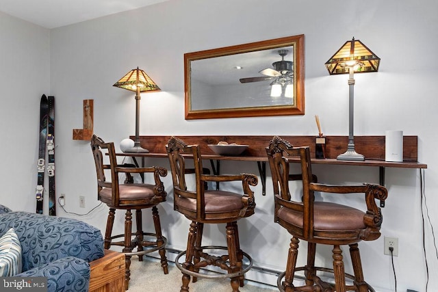 589 Pedlars Edge Dr, Roseland, VA 22967 - dining area with a ceiling fan