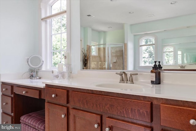 519 Cardinal Ln, Warrenton, VA 20186 - bathroom featuring a shower stall and vanity