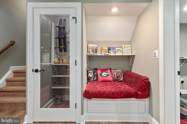 519 Cardinal Ln, Warrenton, VA 20186 - sitting room with stairs and wood finished floors