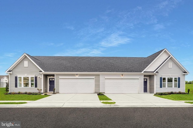 465 Baker Dr, Luray, VA 22835 - traditional-style home featuring concrete driveway, a front lawn, and an attached garage