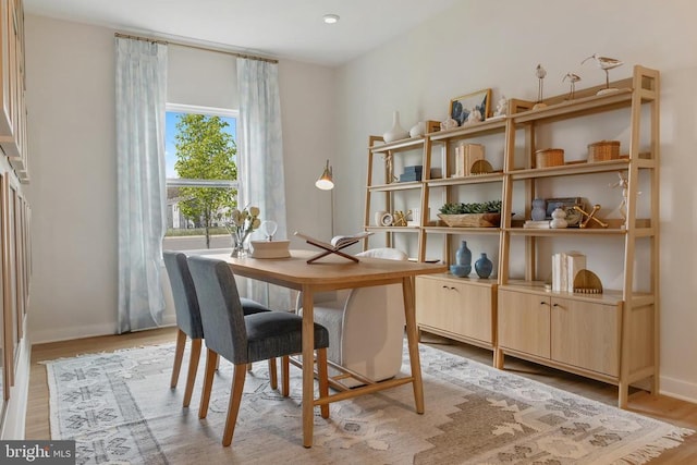 465 Baker Dr, Luray, VA 22835 - dining space featuring light wood finished floors and baseboards
