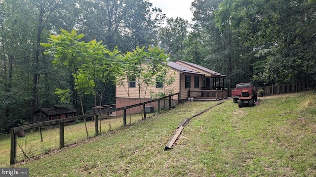 400 Laurel Dr, Madison, VA 22727 - view of yard with a wooded view