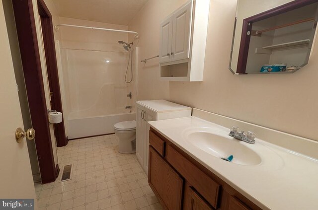 400 Laurel Dr, Madison, VA 22727 - bathroom featuring vanity, bathtub / shower combination, and tile patterned floors