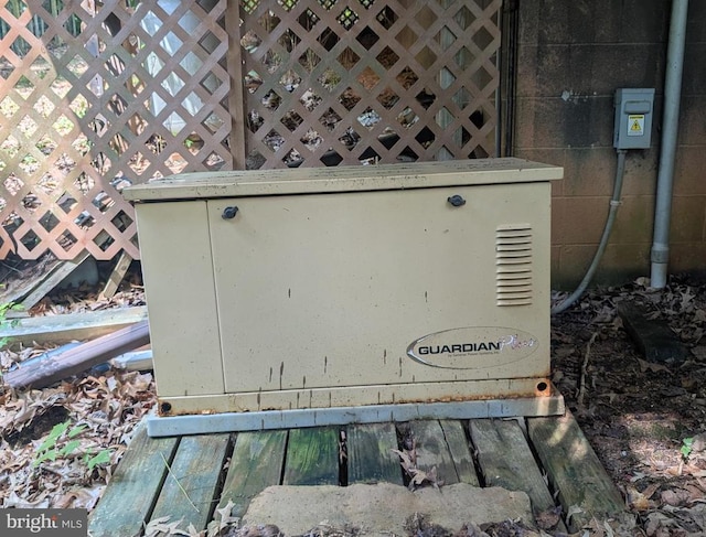 400 Laurel Dr, Madison, VA 22727 - exterior view of a power unit and concrete block siding