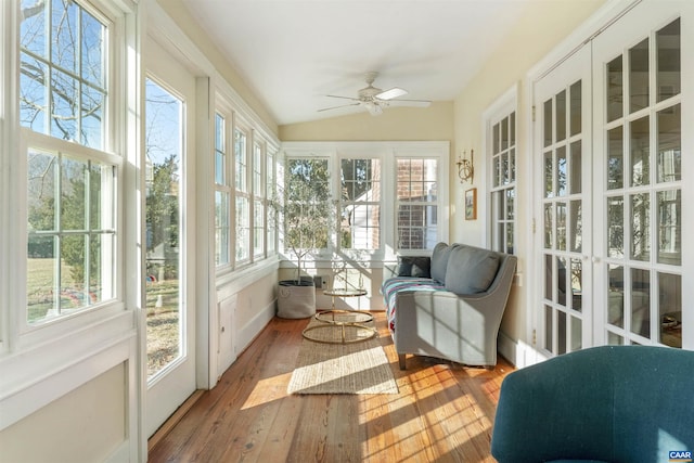 190 Perkins Rd, Kents Store, VA 23084 - sunroom / solarium featuring lofted ceiling, a wealth of natural light, and hardwood / wood-style flooring