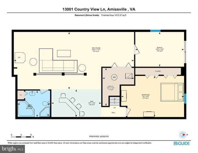 13001 Country View Ln, Amissville, VA 20106 - view of floor plan / room layout