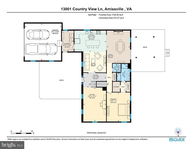 13001 Country View Ln, Amissville, VA 20106 - view of home floor plan