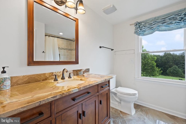 13001 Country View Ln, Amissville, VA 20106 - bathroom with vanity and a shower with curtain