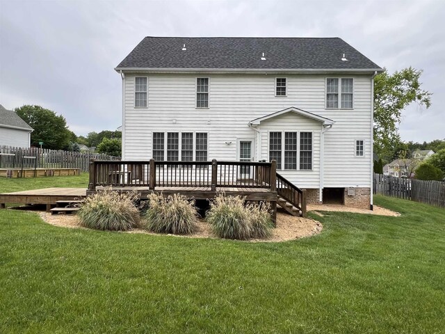 30 Sir Robin Rd, Waynesboro, VA 22980 - back of property featuring a wooden deck