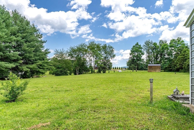 3930 Williams Ln, Elkton, VA 22827 - view of grassy yard featuring a storage shed