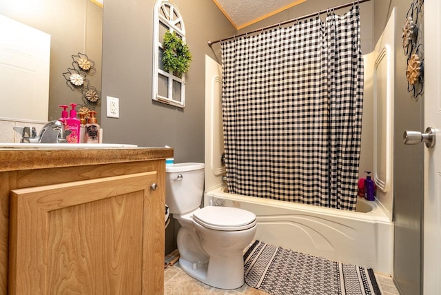3930 Williams Ln, Elkton, VA 22827 - full bathroom featuring vanity, shower / tub combo, and tile patterned floors