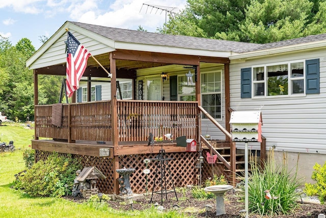3930 Williams Ln, Elkton, VA 22827 - view of front of property featuring covered porch and roof with shingles