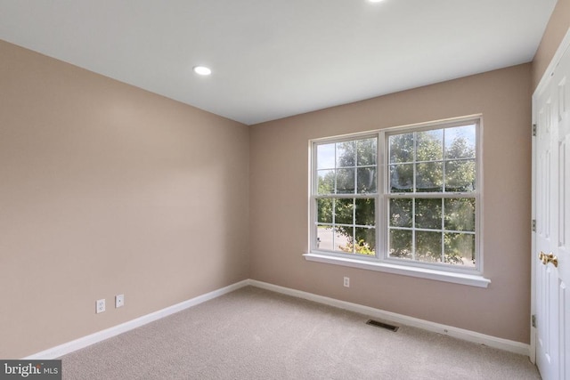 7306 Pullen Dr, Fredericksburg, VA 22407 - unfurnished room with baseboards, carpet flooring, and recessed lighting
