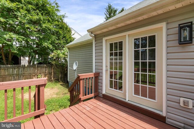 7306 Pullen Dr, Fredericksburg, VA 22407 - view of wooden deck