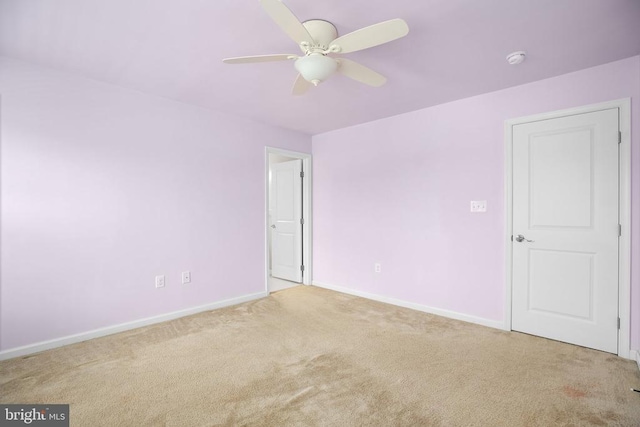6056 Greenspring Rd, Fredericksburg, VA 22407 - carpeted spare room featuring ceiling fan, baseboards, and a smoke detector
