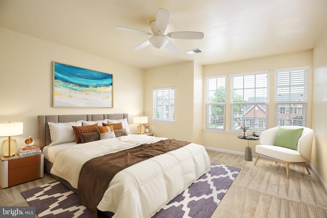 6056 Greenspring Rd, Fredericksburg, VA 22407 - bedroom featuring baseboards and a ceiling fan