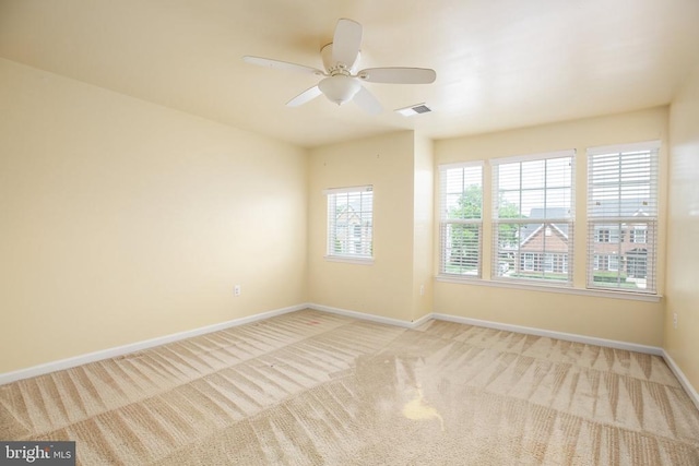6056 Greenspring Rd, Fredericksburg, VA 22407 - spare room featuring carpet, baseboards, and ceiling fan