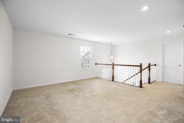 6056 Greenspring Rd, Fredericksburg, VA 22407 - spare room with carpet flooring, baseboards, and recessed lighting