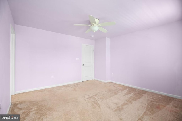 6056 Greenspring Rd, Fredericksburg, VA 22407 - spare room with carpet, ceiling fan, and baseboards