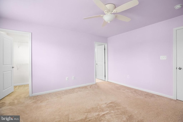 6056 Greenspring Rd, Fredericksburg, VA 22407 - unfurnished bedroom featuring carpet, baseboards, a spacious closet, and a closet