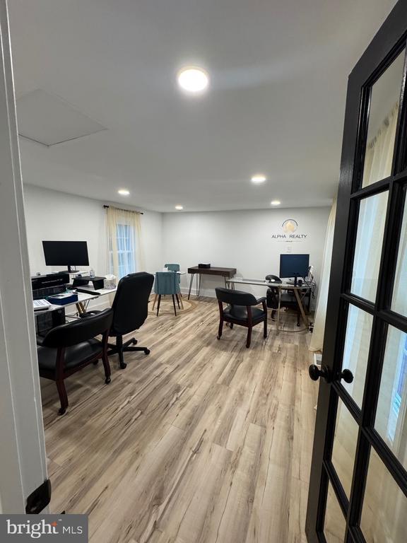 6612 Old Plank Rd, Fredericksburg, VA 22407 - office featuring light wood-type flooring and recessed lighting