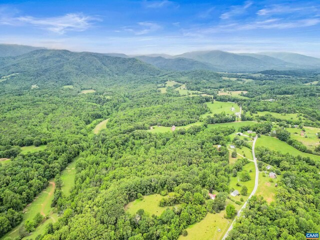 687 Gidsville Rd, Amherst, VA 24521 - drone / aerial view of a forest and a mountainous background