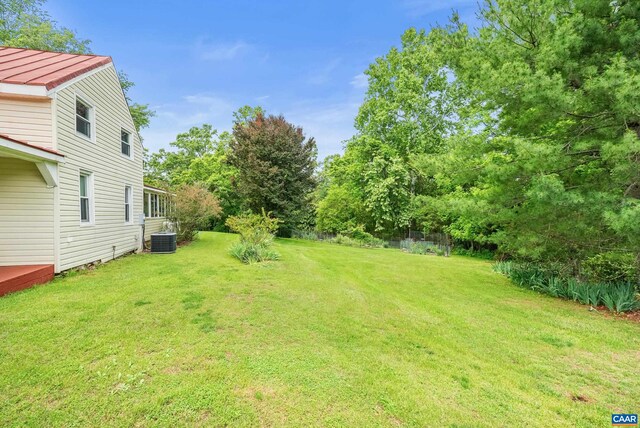 687 Gidsville Rd, Amherst, VA 24521 - view of grassy yard featuring central air condition unit