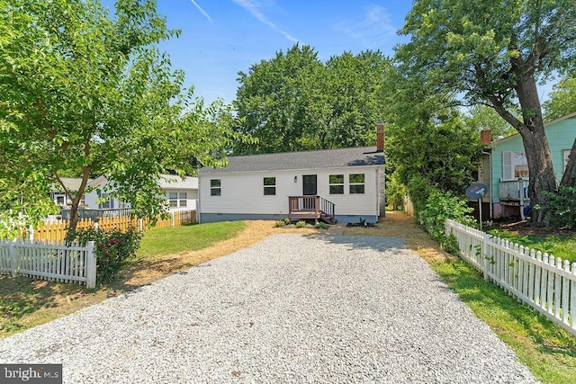 864 Third St, Culpeper, VA 22701 - view of front facade featuring driveway and crawl space