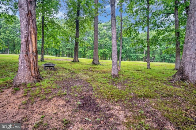 127 Gold Rush Dr, Locust Grove, VA 22508 - view of green lawn with a fire pit