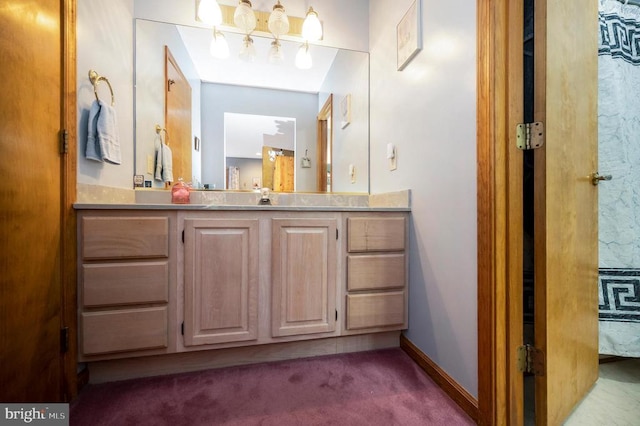 127 Gold Rush Dr, Locust Grove, VA 22508 - bathroom featuring vanity and baseboards