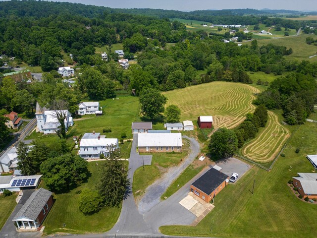 887 Natural Chimneys Rd, Mount Solon, VA 22843 - aerial view of property and surrounding area featuring a forest