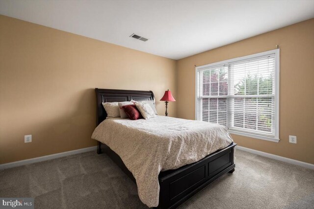  - bedroom with baseboards and carpet floors