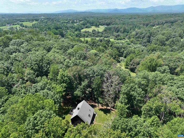 5875 Burnett Ln, Advance Mills, VA 22968 - living room featuring a towering ceiling, hardwood / wood-style flooring, a stone fireplace, and beam ceiling