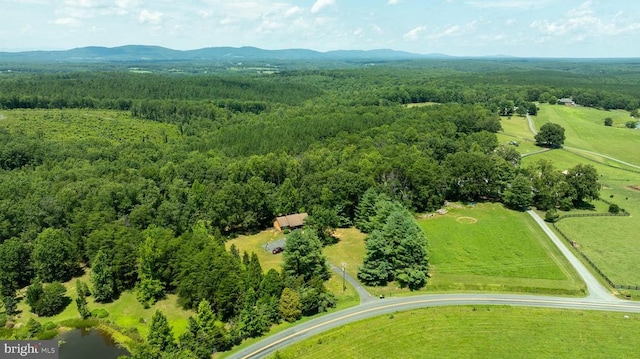 3716 Martin Kings Rd, Charlottesville, VA 22902 - aerial view of a heavily wooded area and a mountain backdrop