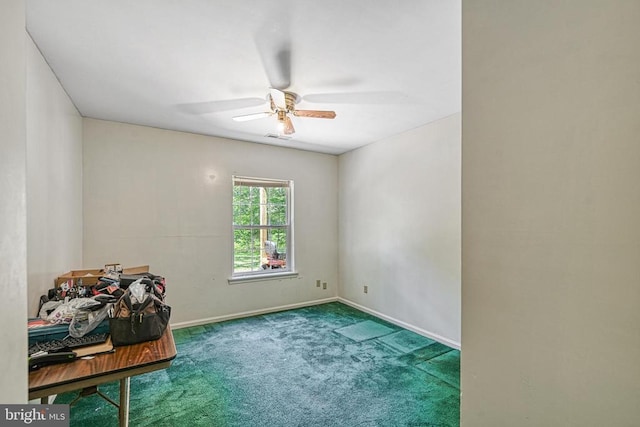 3716 Martin Kings Rd, Charlottesville, VA 22902 - empty room with carpet flooring and ceiling fan