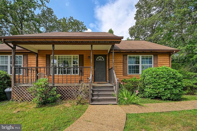 3716 Martin Kings Rd, Charlottesville, VA 22902 - view of front facade with a porch and roof with shingles